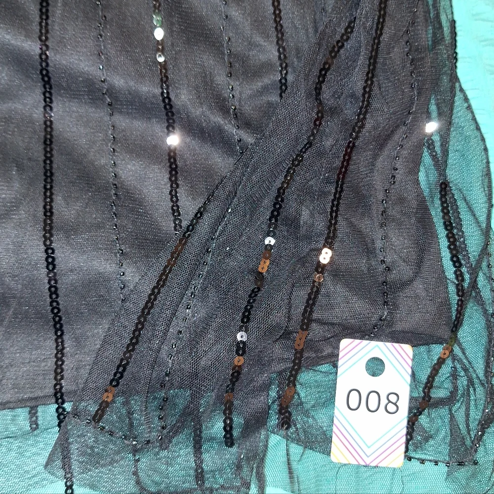 BaBeyond Black and Gold Jeweled Evening Gown XL - Picture 6 of 7
